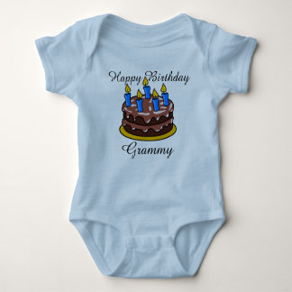 Aangepast leuk Happy Birthday Grammy baby Shirt