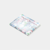 Aangepast leuk pret leuk feestelijke sneeuwmannen  post-it® notes (Schuin)