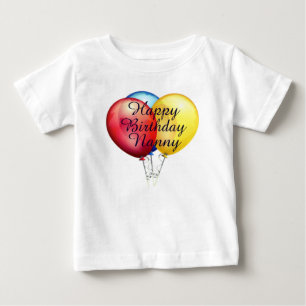 Aangepast leuk Shirt van Happy Birthday Nanny baby
