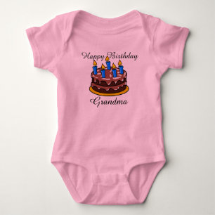 Aangepast leuk Shirt voor Happy Birthday Grandma b