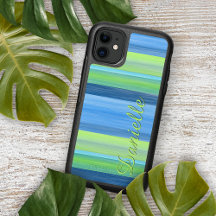 Aangepast leuk zomer kleurrijk chic strepenpatroon