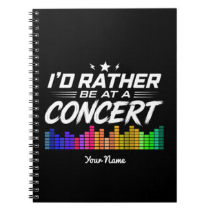 Aangepast Liever Op Een Concert Grappige Muziek Li Notitieboek