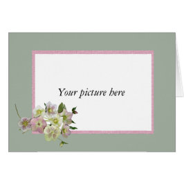 Aangepast lijst met een bos Hellebore bloemen.