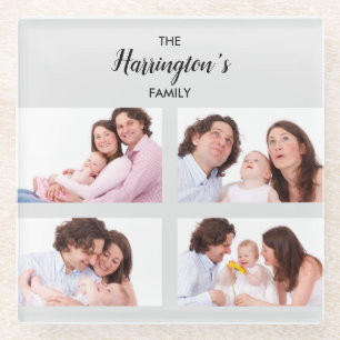 Aangepast Lijst voor Collage Rectangle Foto's uit  Glazen Onderzetter