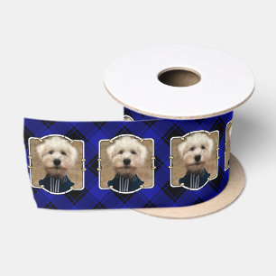 Aangepast Lijst voor foto's bevestigen Blauw en zw Lint