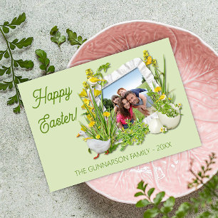 Aangepast Lijst voor foto's Happy Easter Greeting Feestdagenkaart
