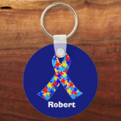 Aangepast lint voor autisme sleutelhanger (Voorkant)