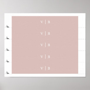 Aangepast lintje - Kaarsenpapier (matte) Poster