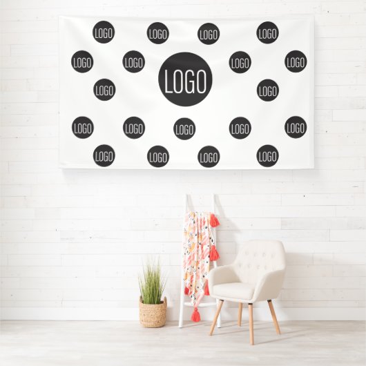 Aangepast logo achtergrond bedrijf step en repeat spandoek (Insitu)