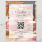 Aangepast logo bakkerij foto QR-code Flyer (Voorkant)