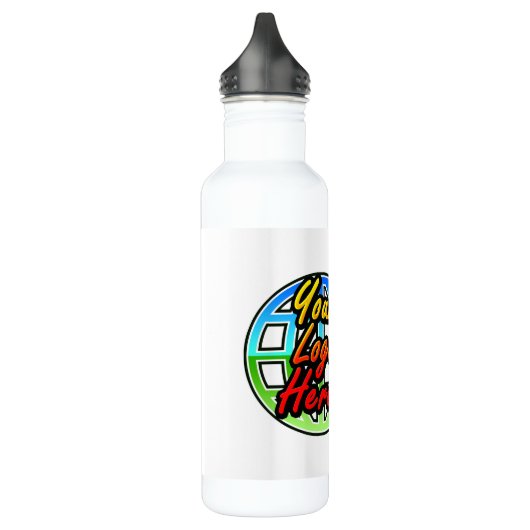 Aangepast Logo bedrijf Waterfles (Links)