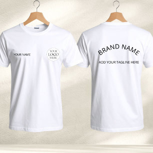 Aangepast Logo Bedrijf Zakelijk Klein Bedrijf T-shirt
