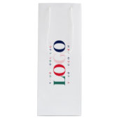 Aangepast Logo bedrijfscorrectangle Wijn Cadeautas (Voorkant)