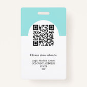 aangepast logo bedrijfspersoneel Foto ID Security Badge (Achterkant)