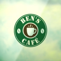 Aangepast logo-blikbord voor koffiewinkel