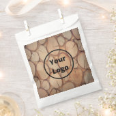 Aangepast logo bruine boomstam bedankzakje (Geknipt)