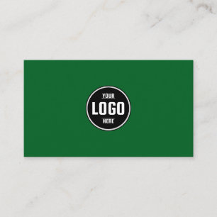 Aangepast Logo Cirkel Modern Minimalistisch Groen Visitekaartje