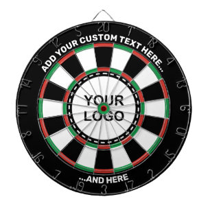 Aangepast Logo-dartboard met tekst Dartbord