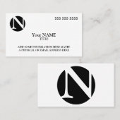 Aangepast Logo eenvoudig Visitekaartje (Voorkant / Achterkant)