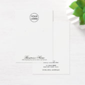 Aangepast logo elegant script dat weergavekaart oo visitekaartje (Bureau)