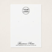 Aangepast logo elegant script dat weergavekaart oo visitekaartje (Voorkant)