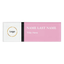 Aangepast logo Elegante Stofblauwe Witte Magneet