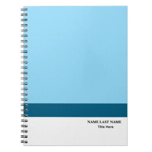Aangepast logo Elegante Stofblauwe Witte Magneet Notitieboek