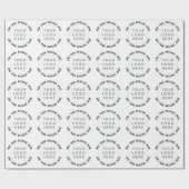 Aangepast logo en tekst  cadeaupapier (Vlak)