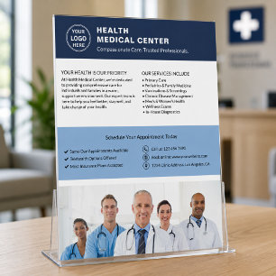 Aangepast logo foto QR zorg kliniek dokter Flyer