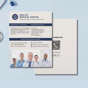 Aangepast logo foto QR zorg kliniek dokter Flyer