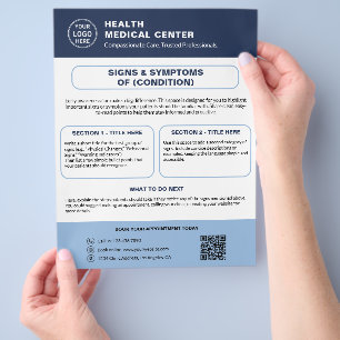 Aangepast logo gezondheidszorg Patiëntenbewustzijn Flyer