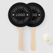 Aangepast logo handwaaier (Voorkant en achterkant)