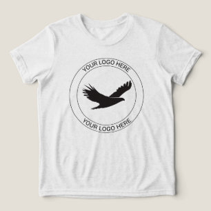 Aangepast logo hier familiefoto sportteamlogo Tri-Blend shirt