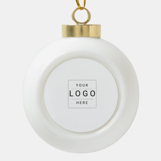 Aangepast logo keramische bal ornament (Voorkant)