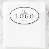 Aangepast logo klassiek ovale sticker (Tas)