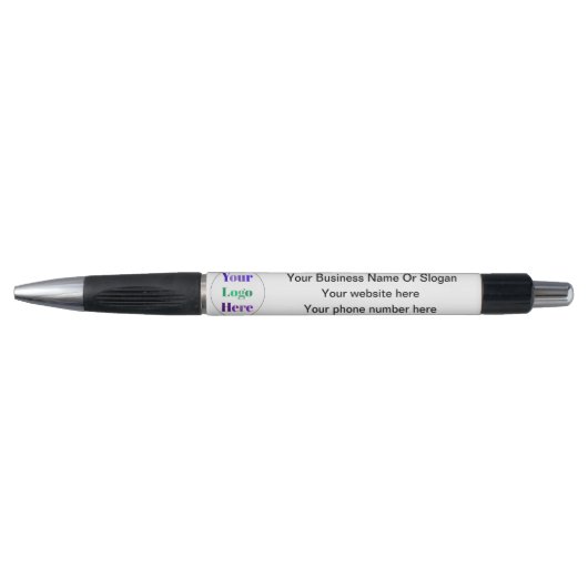 Aangepast logo Klein bedrijf Eenvoudig Wit  Pen (Voorkant)