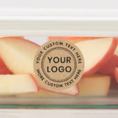 Aangepast logo Kraft-papier, rond waterdicht Labels (Aangebracht)