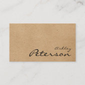 aangepast logo kraftpapier visitekaartje (Voorkant)