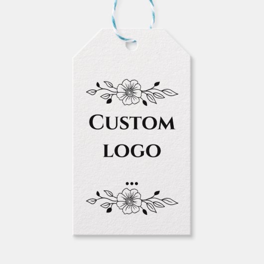 Aangepast logo label, vervanging je logo cadeaulabel (Voorkant)