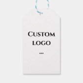 Aangepast logo label, vervanging je logo cadeaulabel (Achterkant)