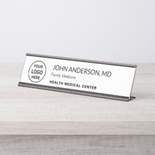 Aangepast logo medisch dokter gezondheidsprofessio bureau naambordje