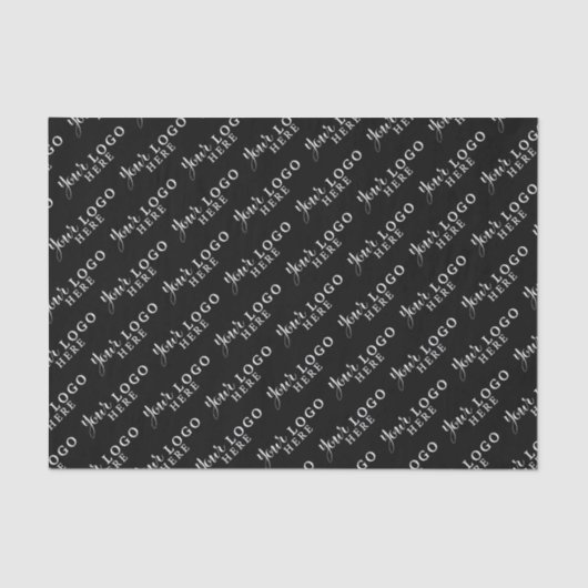 Aangepast Logo-merk Business Packaging Black Tissuepapier (Voorkant)