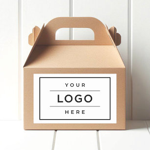 Aangepast logo merk promo rechthoekige sticker