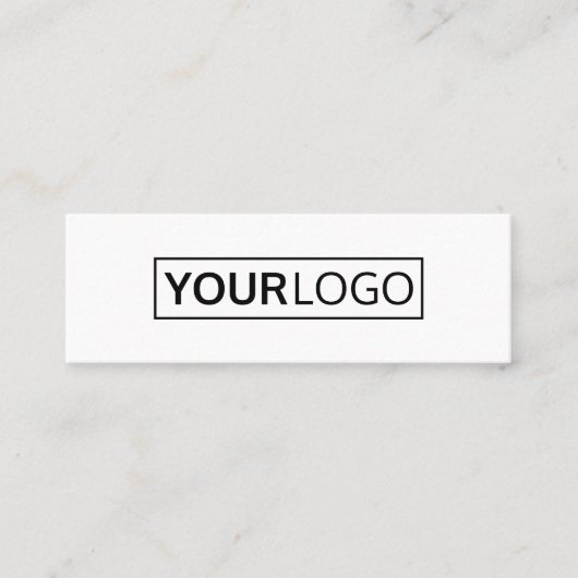 Aangepast logo modern minimalistisch mini visitekaartje (Voorkant)