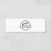 Aangepast logo modern minimalistisch mini visitekaartje (Voorkant)