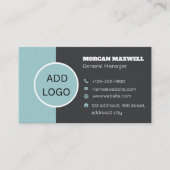 Aangepast logo modern minimalistisch visitekaartje (Voorkant)