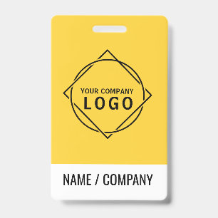 Aangepast logo naam badge Gepersonaliseerde bedr