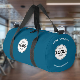 Aangepast Logo/ Naam/ Website Teal Gym Plunjezak