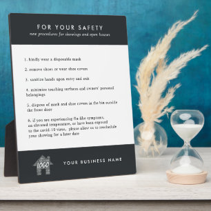 Aangepast Logo onroerend goed Open House die veili Fotoplaat