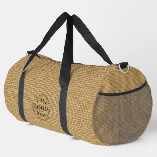 Aangepast logo op natuurlijke jute jutezak patroon plunjezak
